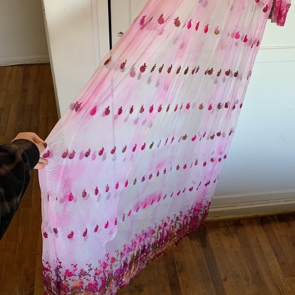Maxi ice tie dyed lace robe duster - Picture 11 of 13